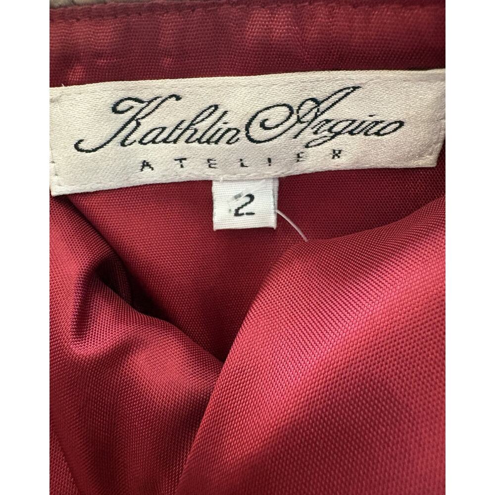 Kathlin Argiro Atelier Bronze Grecian Column Dress S 2 - Picture 5 of 6
